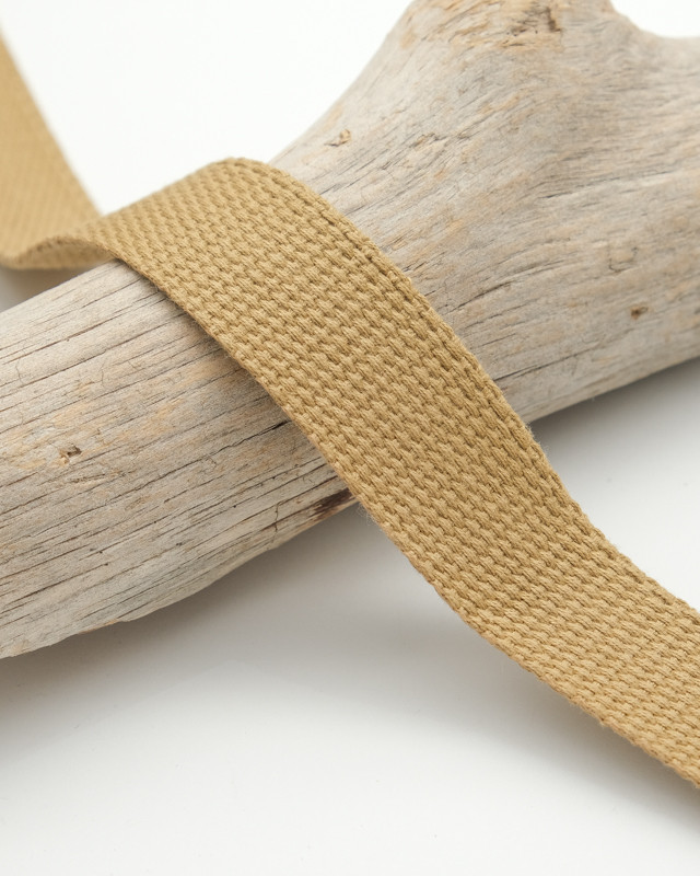 Sangle Coton 30MM Beige Taupe - Maison Klem